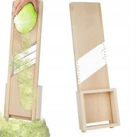 SZATKOWNICA DREWNIANA DO KAPUSTY 3 ostrza szuflada