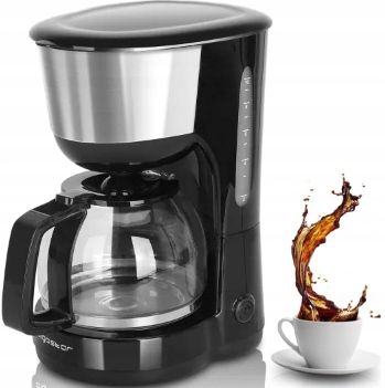 PRZELEWOWY EKSPRES DO KAWY 1,25 l Aigostar Chocolate Szklany Sitko 1000W na Arena.pl