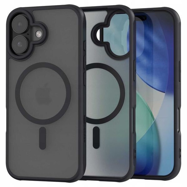 Spacecase Hybrid Mag Iphone 17 Black zdjęcie 1
