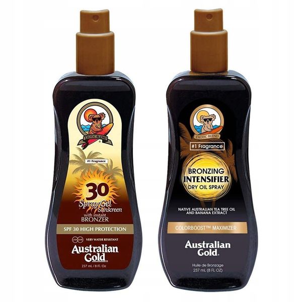 Australian Gold Spray Żel SPF30+Suchy Olejek zdjęcie 1