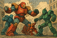 Opłatek na tort Robot Samochodowy Humanoidalny Transformers Postać A4