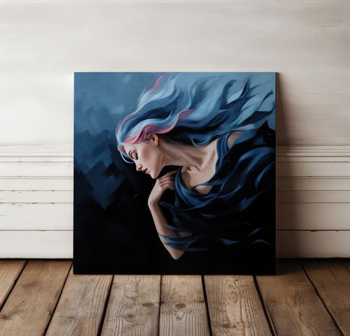 Obraz na płótnie abstrakcja kobieta 50x50 cm na Arena.pl