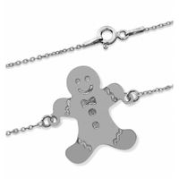 SREBRNA BRANSOLETKA PAN CIASTEK CELEBRYTKA ŚWIĄTECZNA SREBRO PRÓBY 925