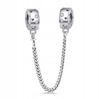 Łańcuszek Zabezpieczający SREBRO 925 Separator Serca