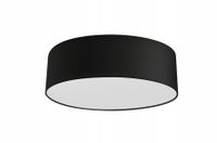 Stylowy nowoczesny plafon LIVO Ø 30 czarny