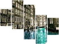 100 75CM OBRAZ 5 ELEM ZABYTKOWE KAMIENICE BERT KAUFMANN ŚCIENNY