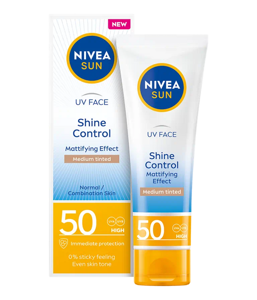 Nivea Shine Control Matujący Krem Do Twarzy SPF50 zdjęcie 3