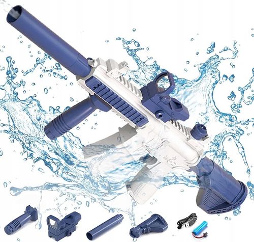 AUTOMATYCZNY ELEKTRYCZNY KARABIN PISTOLET NA WODĘ DUŻY MIOTACZ BLASTER na Arena.pl