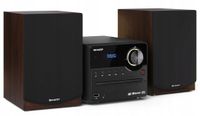 Wieża Sharp XL-B517D 15W CD USB FM DAB+ Bluetooth Czarno-Brązowy