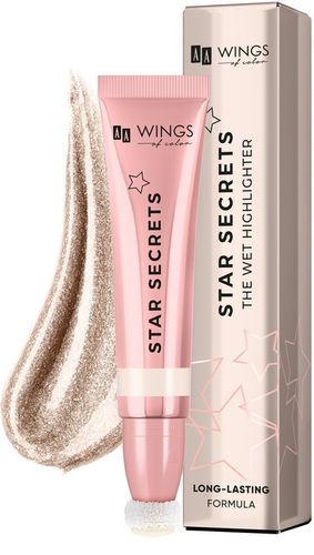 AA WINGS OF COLOR Star Secrets The Wet Highlighter Kremowy na Arena.pl