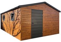 Schowek domek ogrodowy 3x5m - drzwi - 2x okno drewnopodobny rynna TS1162