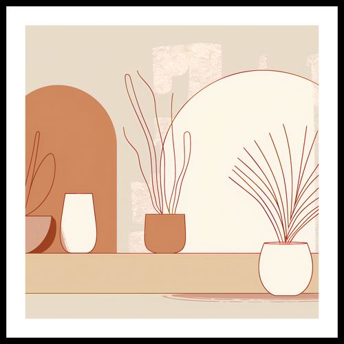 Plakat 70x70cm Widok Roślin na Arena.pl