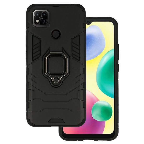 Ring Armor Case do Xiaomi Redmi 10A Czarny zdjęcie 1