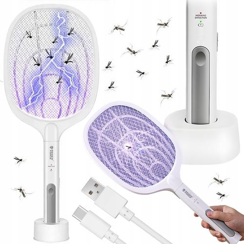 ŁAPKA PUŁAPKA OWADOBÓJCZA LAMPA UV NA MUCHY KOMARY ELEKTRYCZNA PACKA 2 na Arena.pl