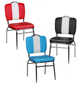 Komplet 2 krzeseł do jadalni krzesło tapicerowane skóra 2 sztuki