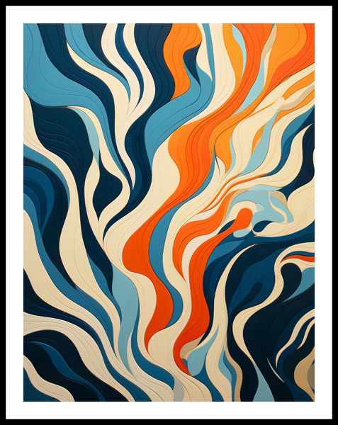 Plakat 50x65cm Oceaniczne Fale zdjęcie 3