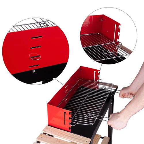 Grill Węglowy Ogrodowy RedBend + Dmuchawa na Arena.pl