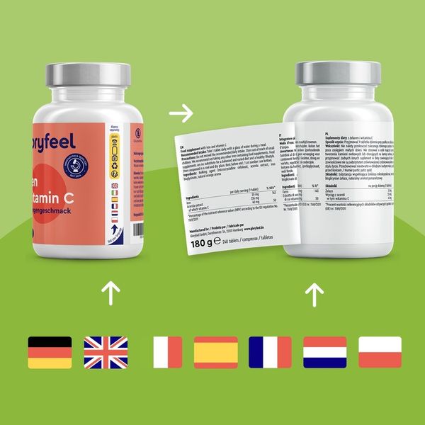 ŻELAZO + WITAMINA C KWAS ASKORBINOWY na odporność 240 tabletek gloryfeel zdjęcie 3