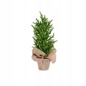 Choinka sztuczna HECTOR zielona w jucie dekoracja świąteczna 40 cm HOMLA