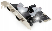 Karta PCI-Express na 2x Serial port RS232 2MBps