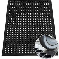 WYCIERACZKA POD DRZWI Z NAJAZDEM MATA GUMOWA AŻUROWA ZEWNĘTRZNA 80X120CM
