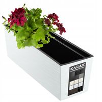 DONICZKA SKRZYNKA BALKONOWA + WKŁAD 19x56cm BIAŁA