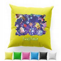 POSZEWKA Z NADRUKIEM BAWEŁNIANA 40x40CM - SPONGEBOB BAJKA PATRYK SKALMAR