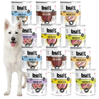 MOKRA KARMA DLA PSA BULT PUSZKI BOGATE W SMAKU MIX ZESTAW 12x800g