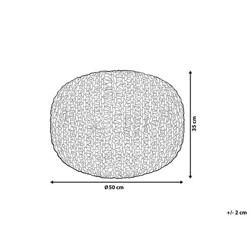 Puf 50 x 35 cm beżowy CONRAD na Arena.pl