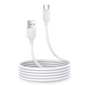 kabel do ładowania i transmisji danych usb-a - usb-c 3a 2m biały