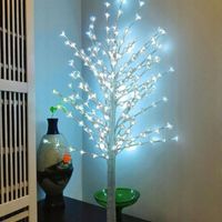 DRZEWKO LED ŚWIECĄCE KWIATY WIŚNI - 120 CM - ZIMNE BIAŁE ŚWIATŁO