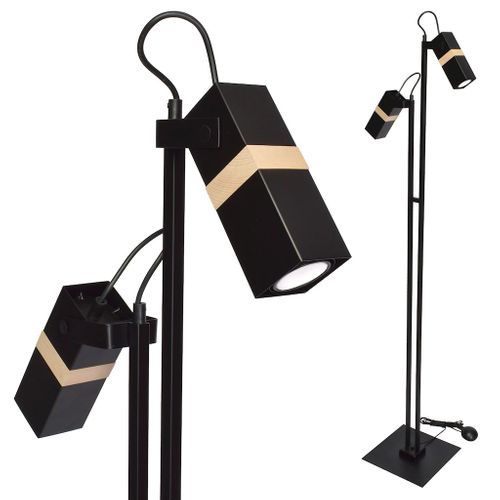 Lampa podłogowa VIDAR BLACK 2xGU10 na Arena.pl