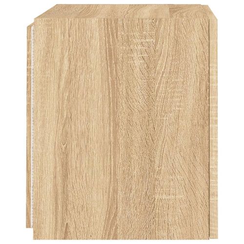 Ścienna szafka TV z LED, dąb sonoma, 40,5x35x40 cm na Arena.pl