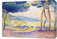 Obraz 70x50cm Pines Along the Shore, Henri-Edmond Cross do Salonu