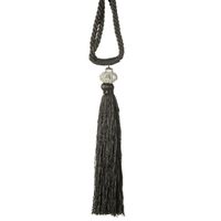 Sznur dekoracyjny do zasłon z chwostem IV stalowy