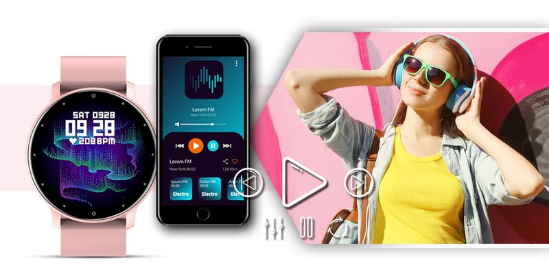smartwatch giewont różowy gw120-1 zdjęcie 12