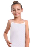 Podkoszulka dziewczęca bawełniana ażurowa biała 134-140 YOCLUB