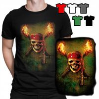 KOSZULKA T-SHIRT MĘSKI WZORY DO WYBORU - PIRACI Z KARAIBÓW FILMY - S