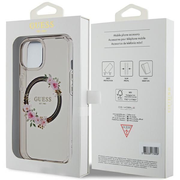 Etui Guess do iPhone 15, iPhone 14, iPhone 12 Pro Max, Czarny, MagSafe zdjęcie 8
