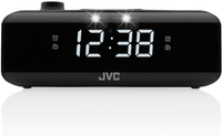 Radiobudzik JVC RA-E211B radio FM/AM zasilanie sieciowo-bateryjne