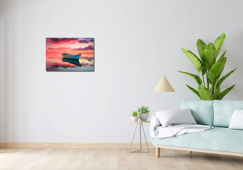 Obraz 60x40cm Spokój przed Połowem zdjęcie 2