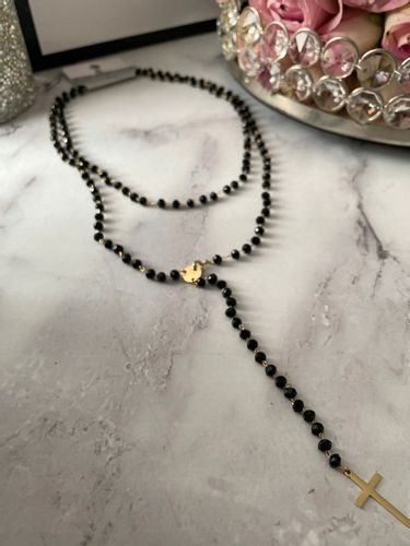 619 Różaniec naszyjnik Blueberry KONICZYNKI Stal na Arena.pl