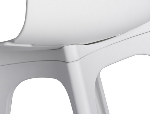 Krzesło Techno białe, podstawa biała D2 na Arena.pl