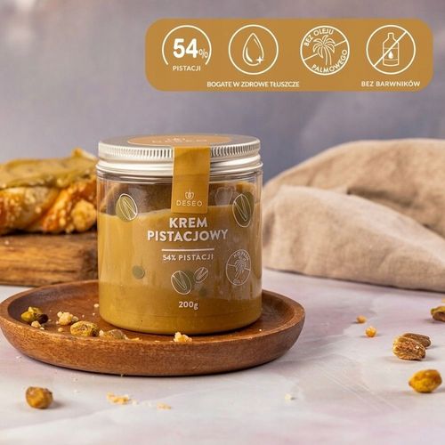 Krem pistacjowy 200g DESEO Krem z pistacji 54% PISTACJI na Arena.pl