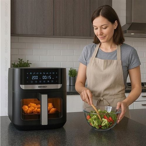 Frytkownica beztłuszczowa AIRFRYER grillowanie nieprzywierająca DUŻA na Arena.pl