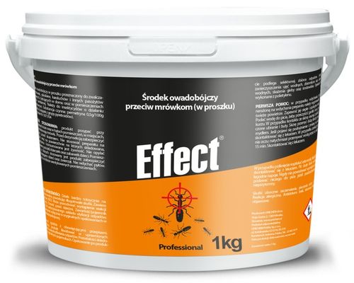 SILNY PROSZEK ŚRODEK PREPARAT NA MRÓWKI GNIAZDA MRÓWEK MROWISKA 1KG EFFECT na Arena.pl