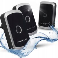 DZWONEK BEZPRZEWODOWY DO DRZWI ZASIĘG 280M WODOODPORNY X2 + NADAJNIK A2