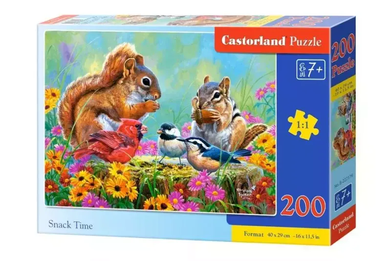 Puzzle 200 elementów. Snack Time zdjęcie 1