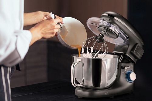 Robot planetarny z podgrzewaną misą Kuchenny Srebrny MISA 6L DUŻA MOC 3000W na Arena.pl