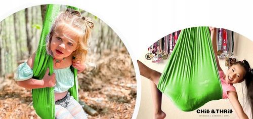 HUŚTAWKA DLA DZIECI HAMAK CHUSTA SENSORYCZNA AKROBATYCZNA JOGA + MOCOWANIE na Arena.pl